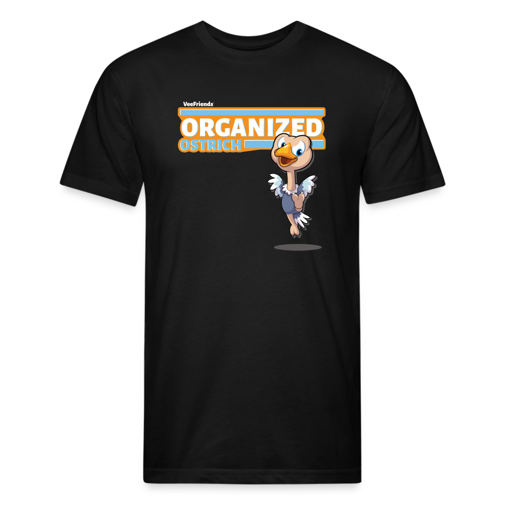 Organized Ostrich Character Comfort Adult Tee - black