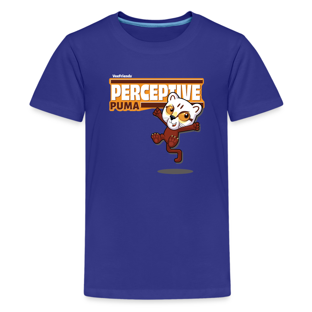 Perceptive Puma Character Comfort Kids Tee - royal blue