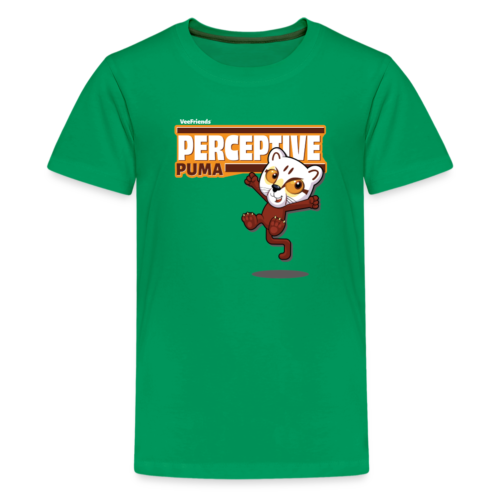 Perceptive Puma Character Comfort Kids Tee - kelly green
