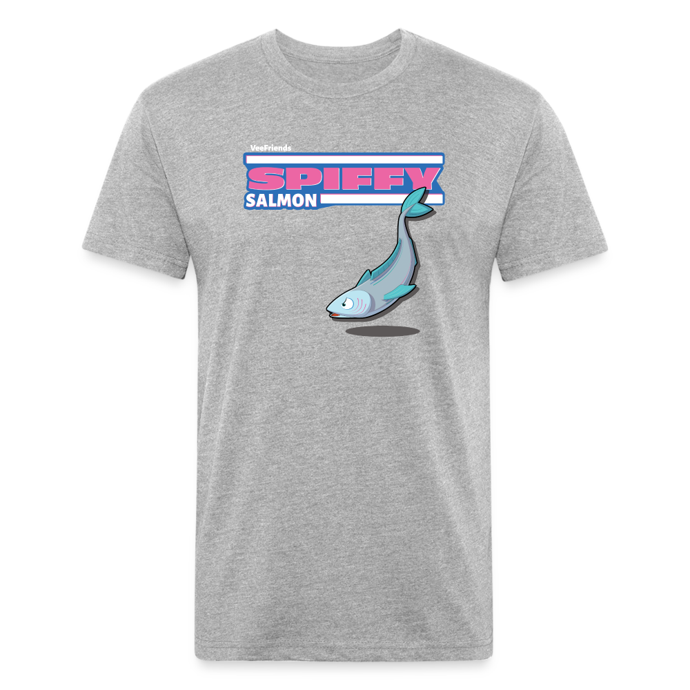 Spiffy Salmon Character Comfort Adult Tee - heather gray