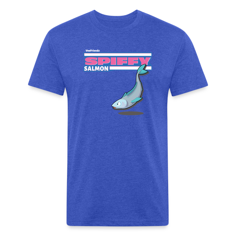 Spiffy Salmon Character Comfort Adult Tee - heather royal