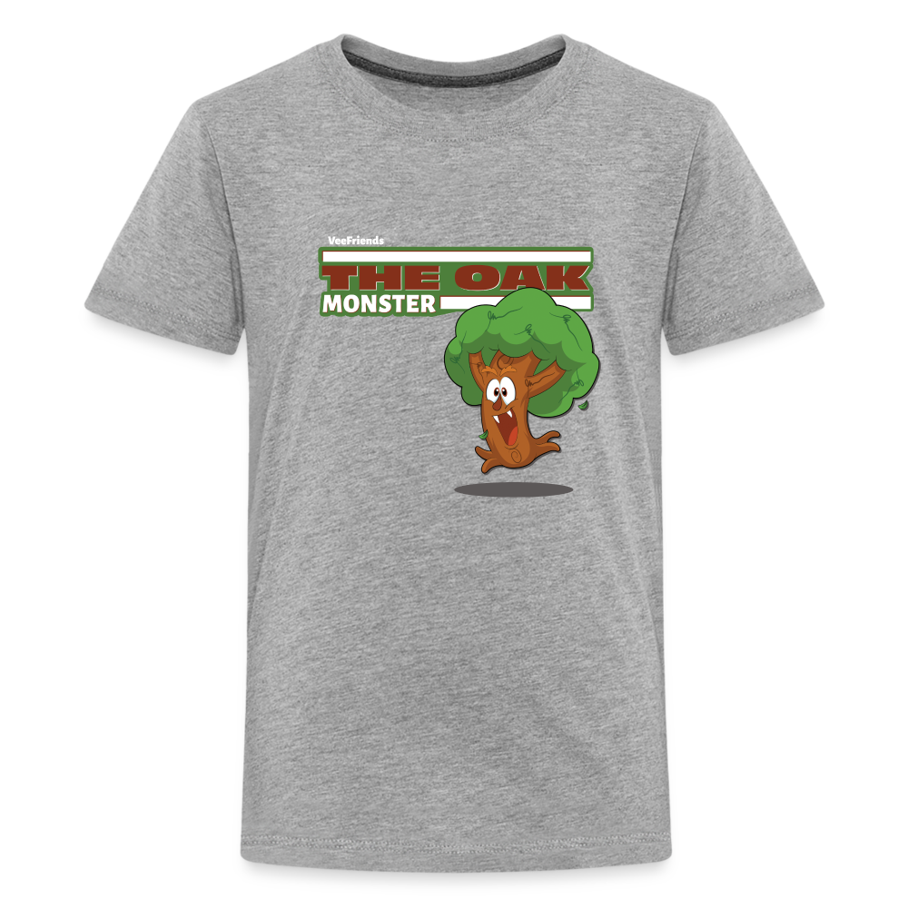 The Oak Monster Character Comfort Kids Tee - heather gray