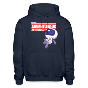 Adventurous Astronaut Character Comfort Adult Hoodie - navy