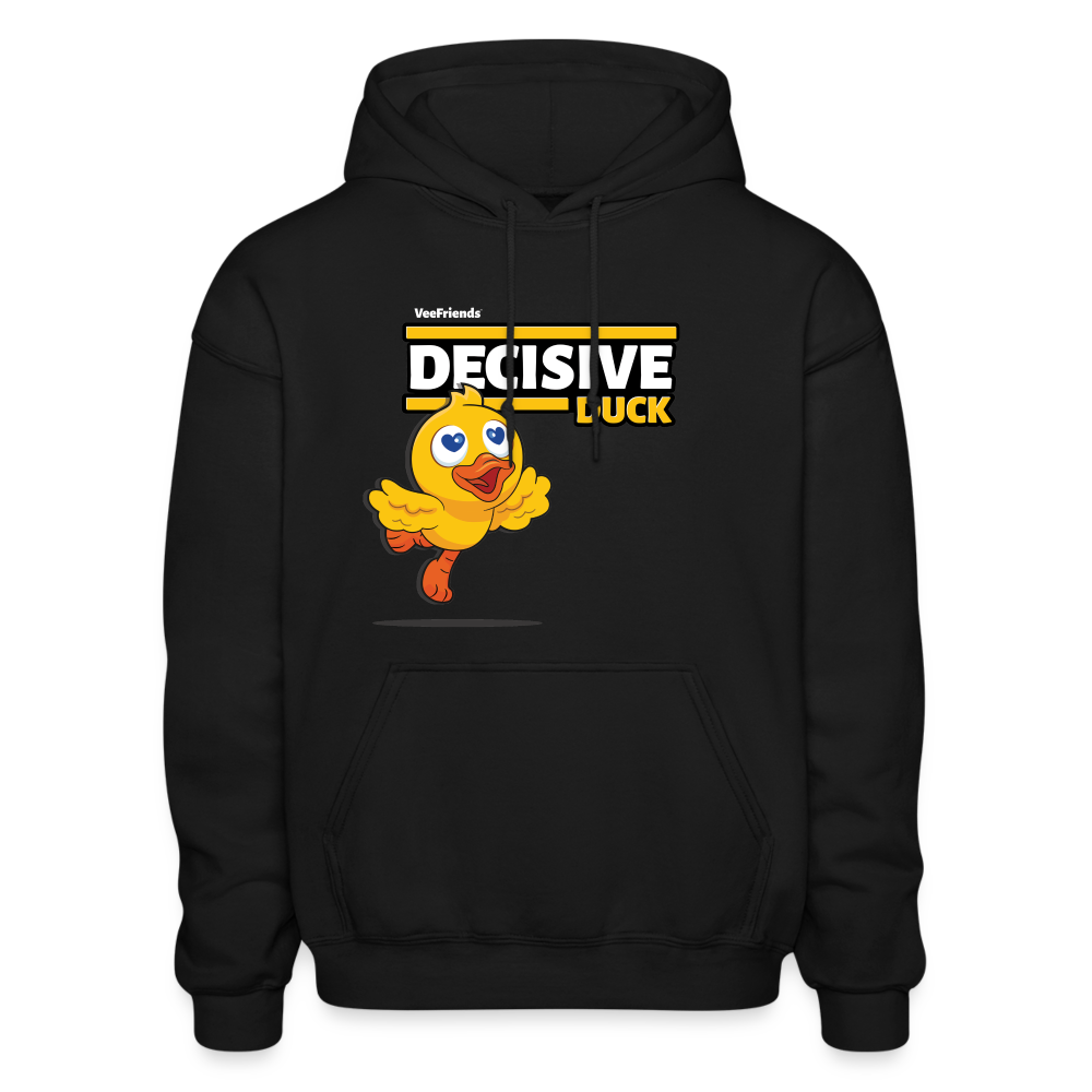 Decisive Duck Character Comfort Adult Hoodie - black