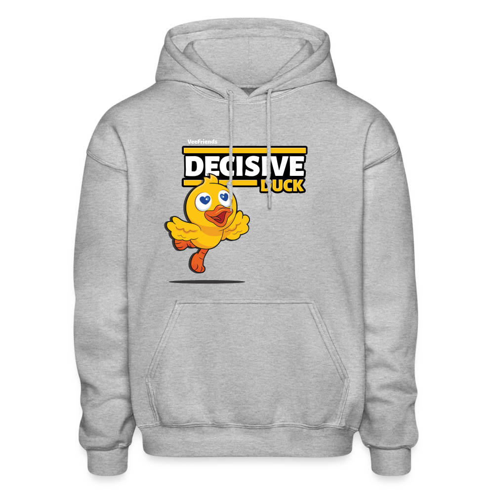 Decisive Duck Character Comfort Adult Hoodie - heather gray