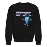 Gratitude Gorilla Character Comfort Adult Crewneck Sweatshirt - black