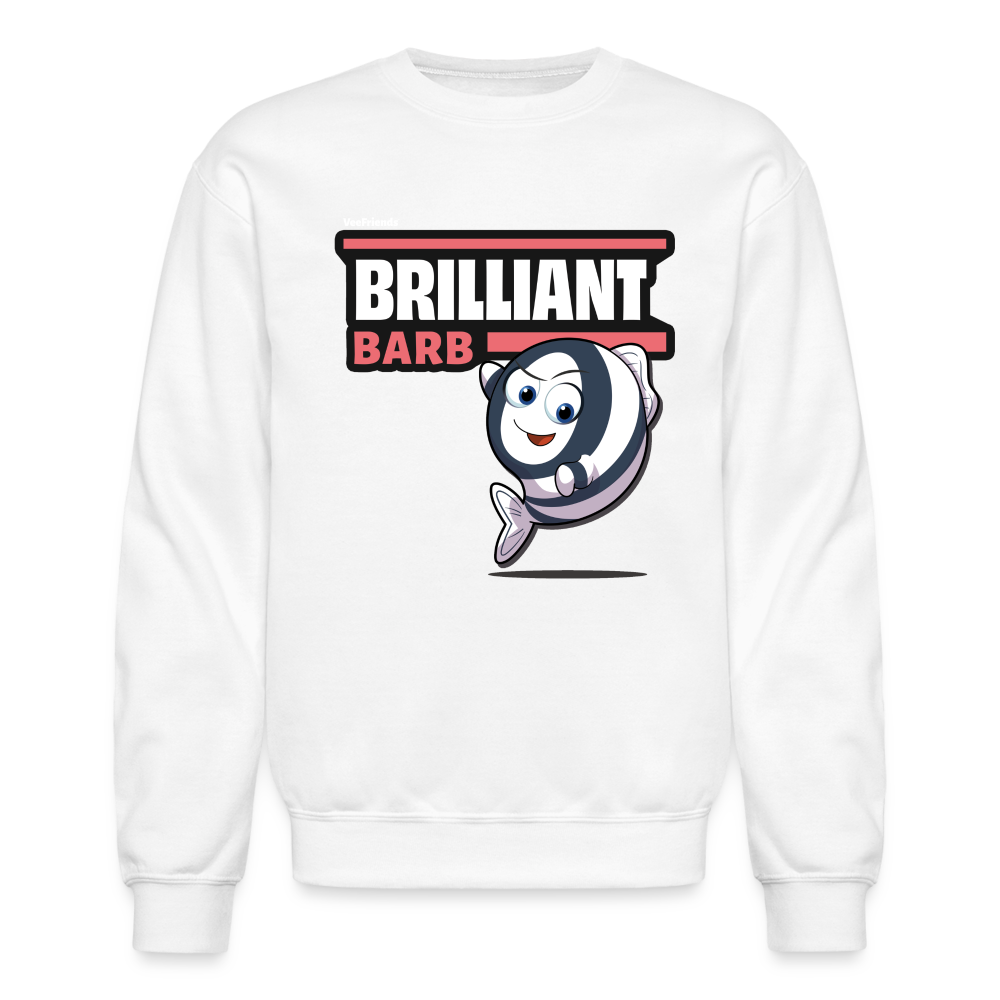 Brilliant Barb Character Comfort Adult Crewneck Sweatshirt - white