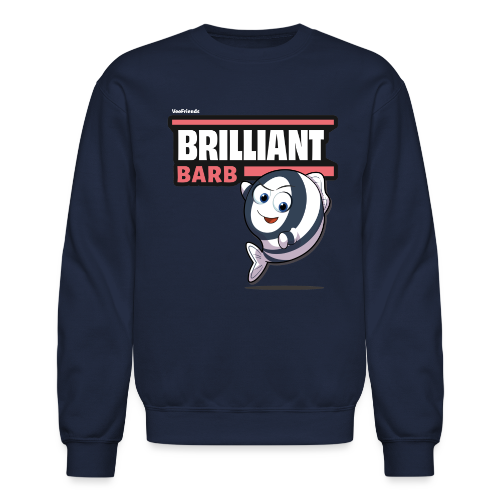 Brilliant Barb Character Comfort Adult Crewneck Sweatshirt - navy