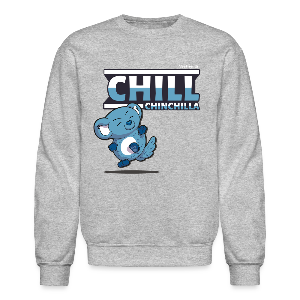 Chill Chinchilla Character Comfort Adult Crewneck Sweatshirt - heather gray