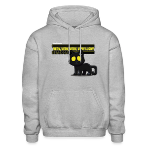 Very, Very, Very, Very Lucky Black Cat (S1) Character Comfort Adult Hoodie - heather gray