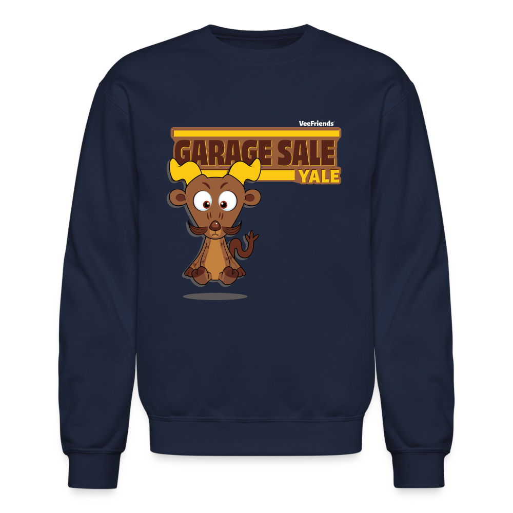 Garage Sale Yale Character Comfort Adult Crewneck Sweatshirt - navy