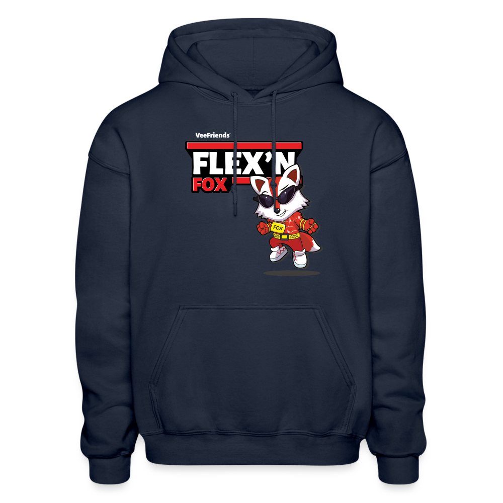 Flex’n Fox Character Comfort Adult Hoodie - navy