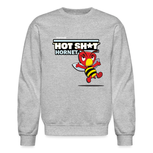 "Hot Sh*t" Hornet Character Comfort Adult Crewneck Sweatshirt - heather gray