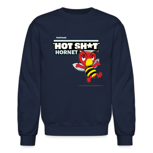 "Hot Sh*t" Hornet Character Comfort Adult Crewneck Sweatshirt - navy