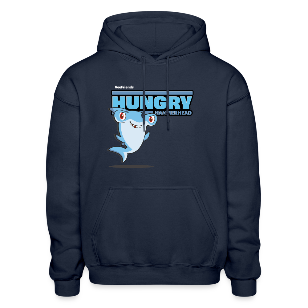 Hungry Hammerhead Character Comfort Adult Hoodie - navy