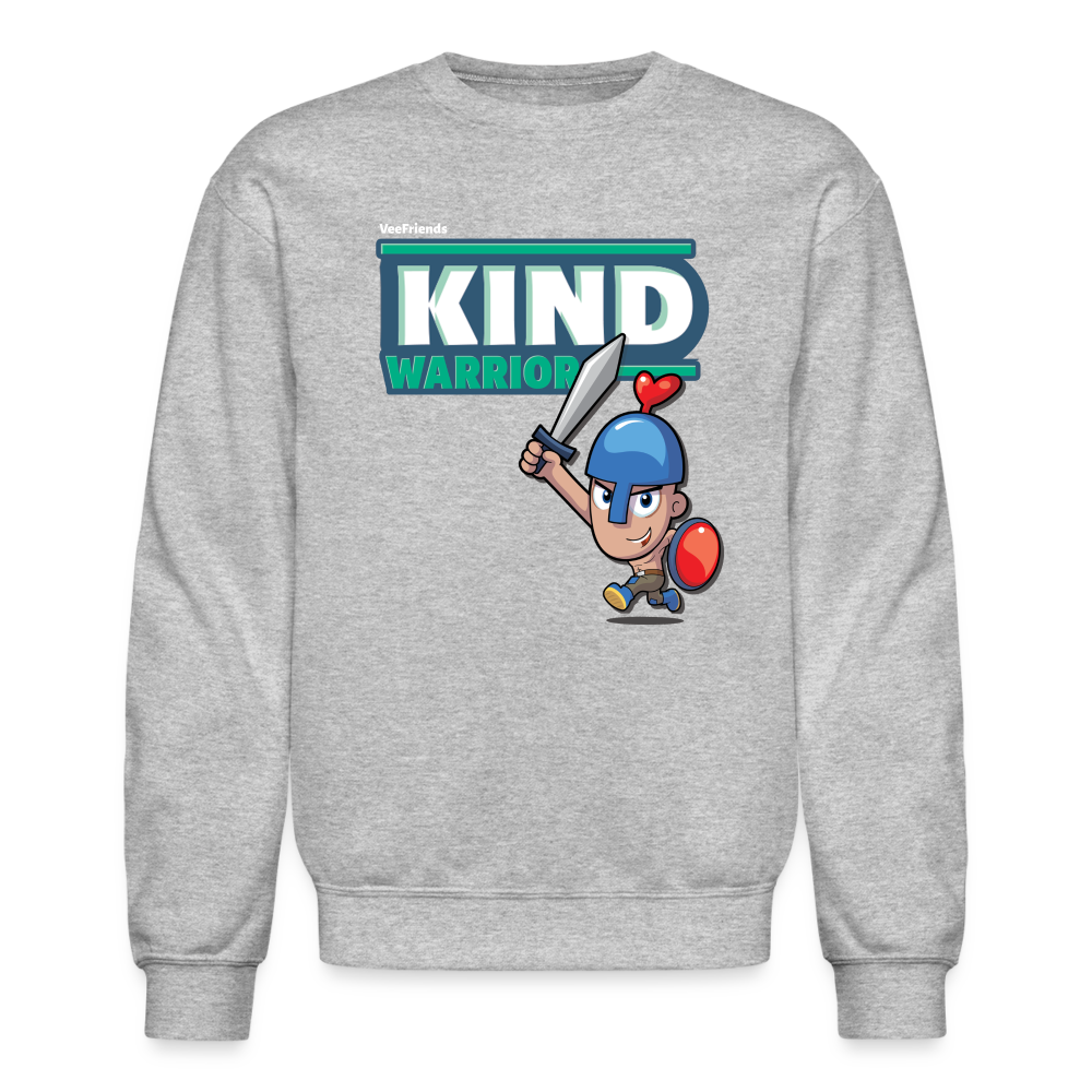 Kind-Warrior Character Comfort Adult Crewneck Sweatshirt - heather gray