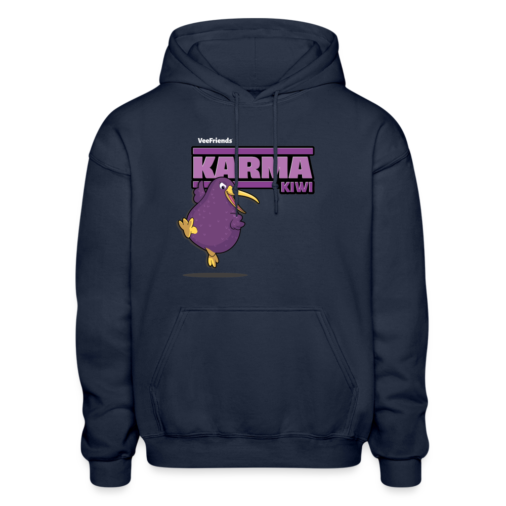 Karma Kiwi Character Comfort Adult Hoodie - navy