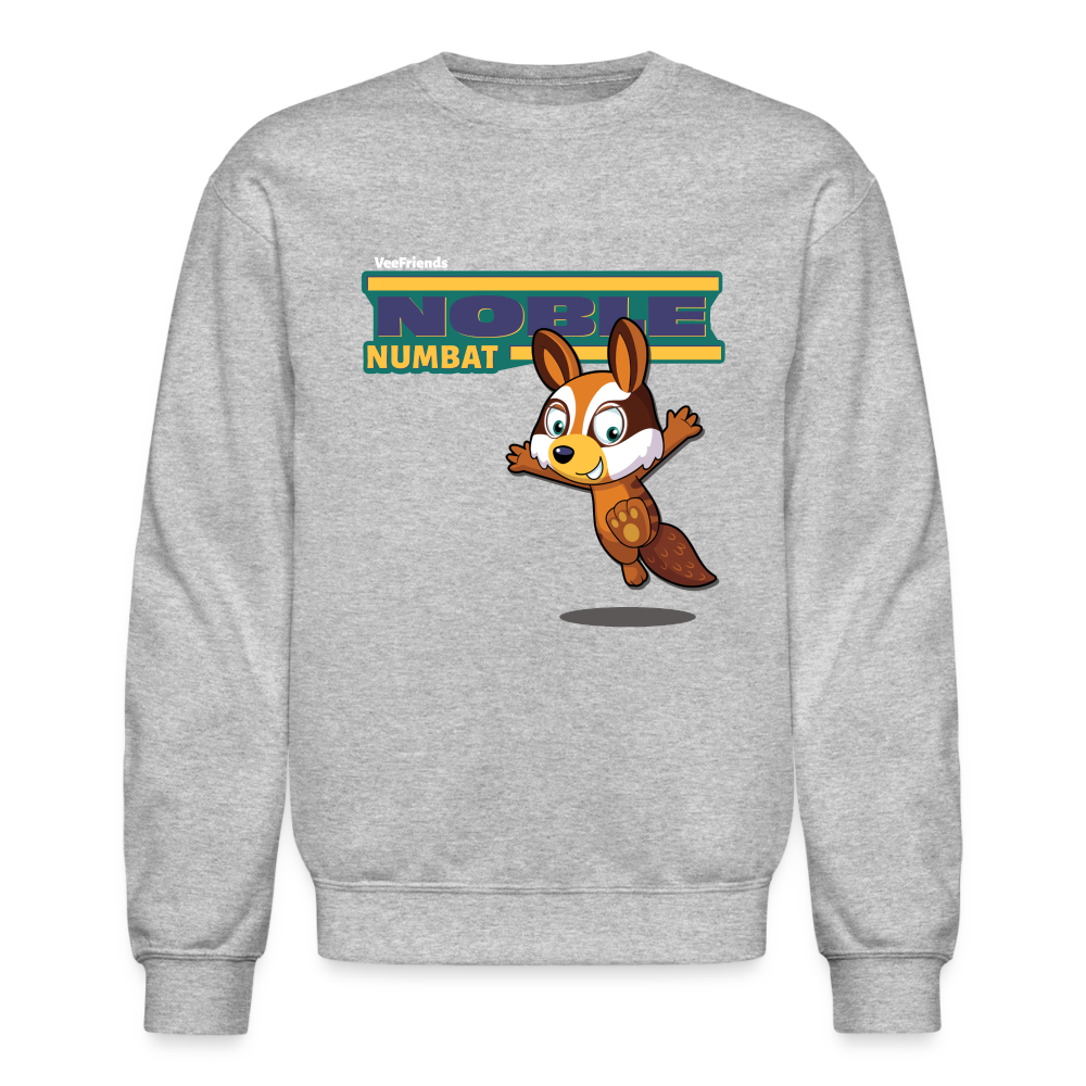 Noble Numbat Character Comfort Adult Crewneck Sweatshirt - heather gray