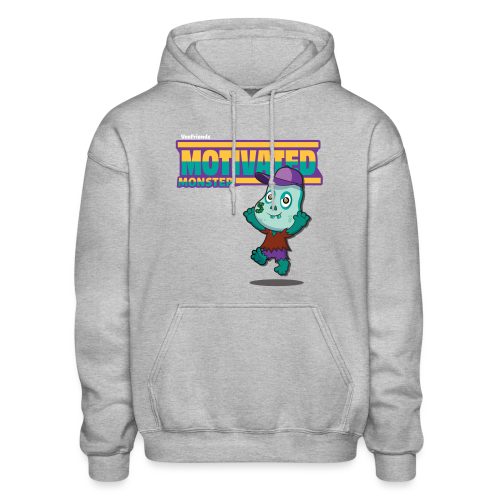 Motivated Monster Character Comfort Adult Hoodie - heather gray