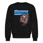 Positive Porcupine Character Comfort Adult Crewneck Sweatshirt - black