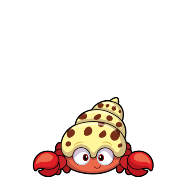 Happy Hermit Crab