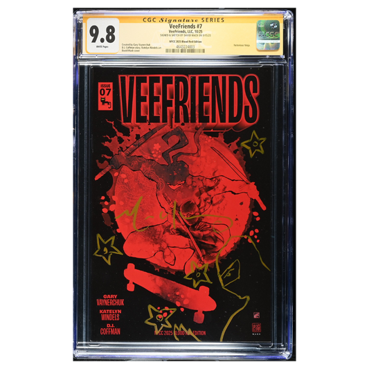 VeeFriends Comic Book #7: Notorious Ninja – Blood Red Variant (CGC Graded, David Mack Box) - Holder Claim