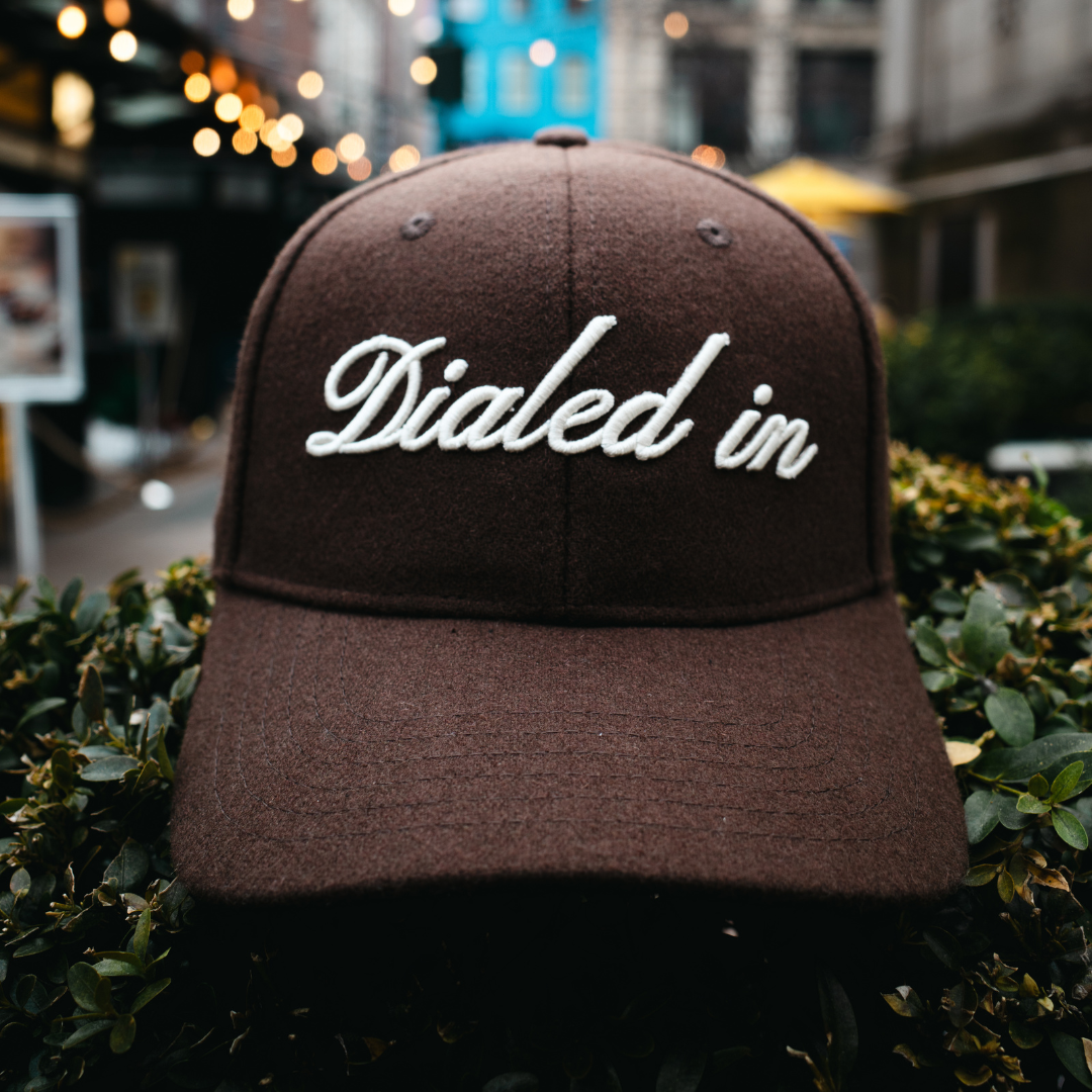 "Dialed In" Dog Cap in Espresso