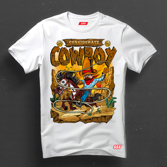 Considerate Cowboy 555 Tee: Limited Edition /555 (Holder Claim)