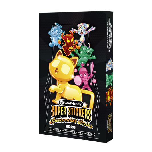 2026 VeeFriends Super Stickers Spectacular Series Box (Series 1 Holder Pre-Order)