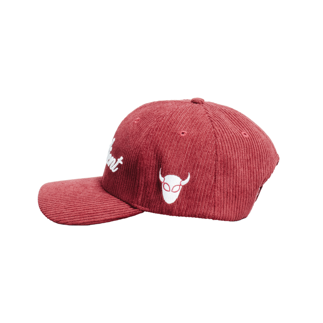 "Resilient" Red Devil Cap in Crimson Corduroy - SOLD OUT