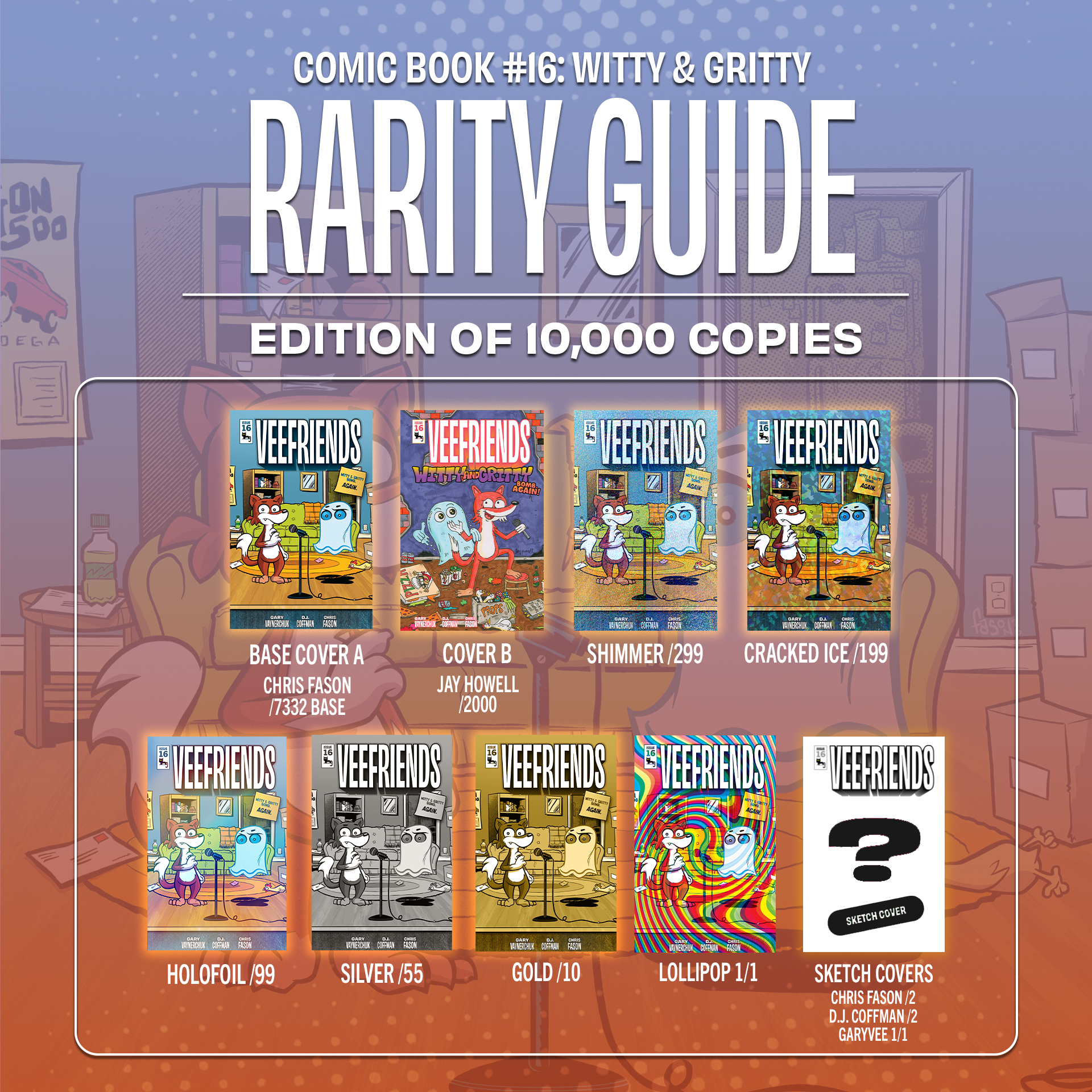 VeeFriends Comic Book #16: Witty & Gritty (Sealed Pack)