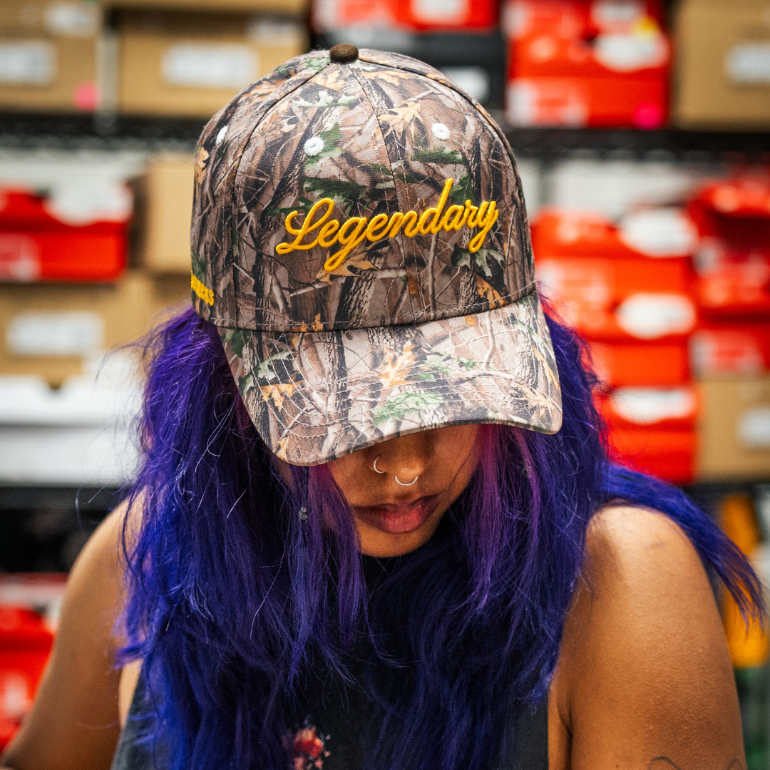 “Legendary” Lemur Cap in Woodland Camo - SOLD OUT