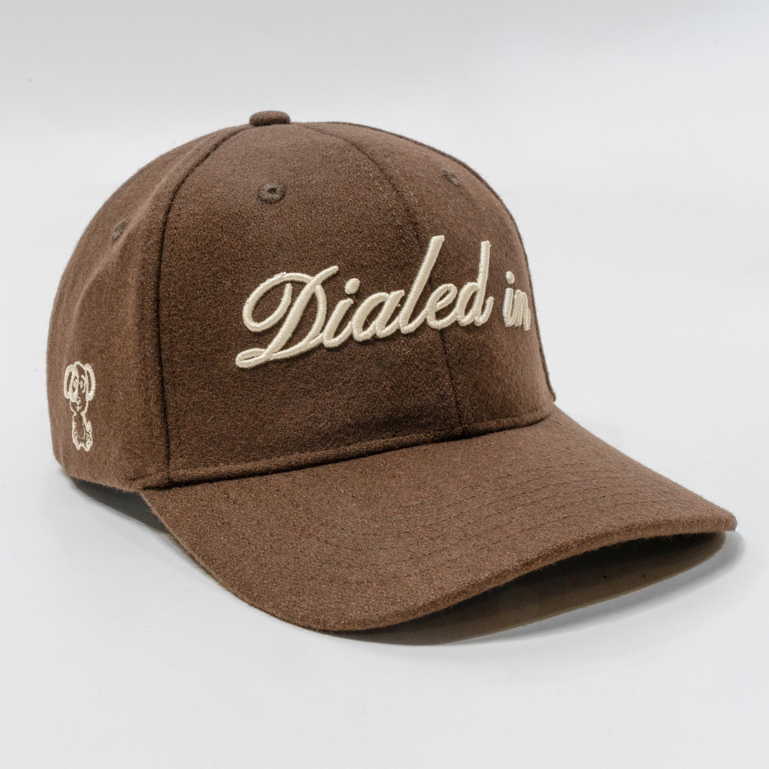 "Dialed In" Dog Cap in Espresso