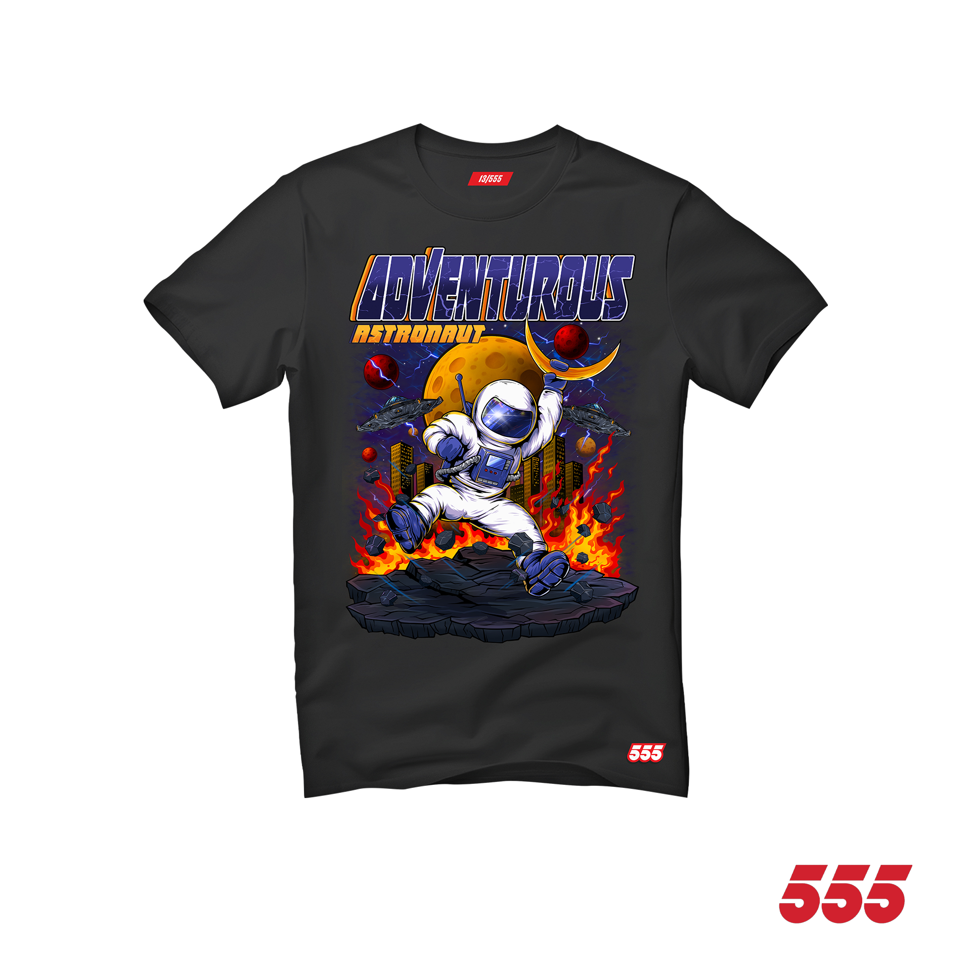 Adventurous Astronaut Tee 555 Tee: Limited-Edition /555 - SOLD OUT