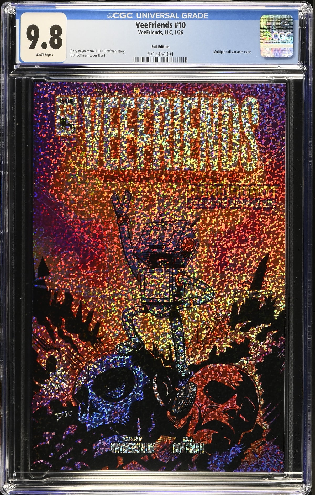 CGC Slab - 2026 VeeFriends #10 Rare Robot Shimmer /299 [9.8] front