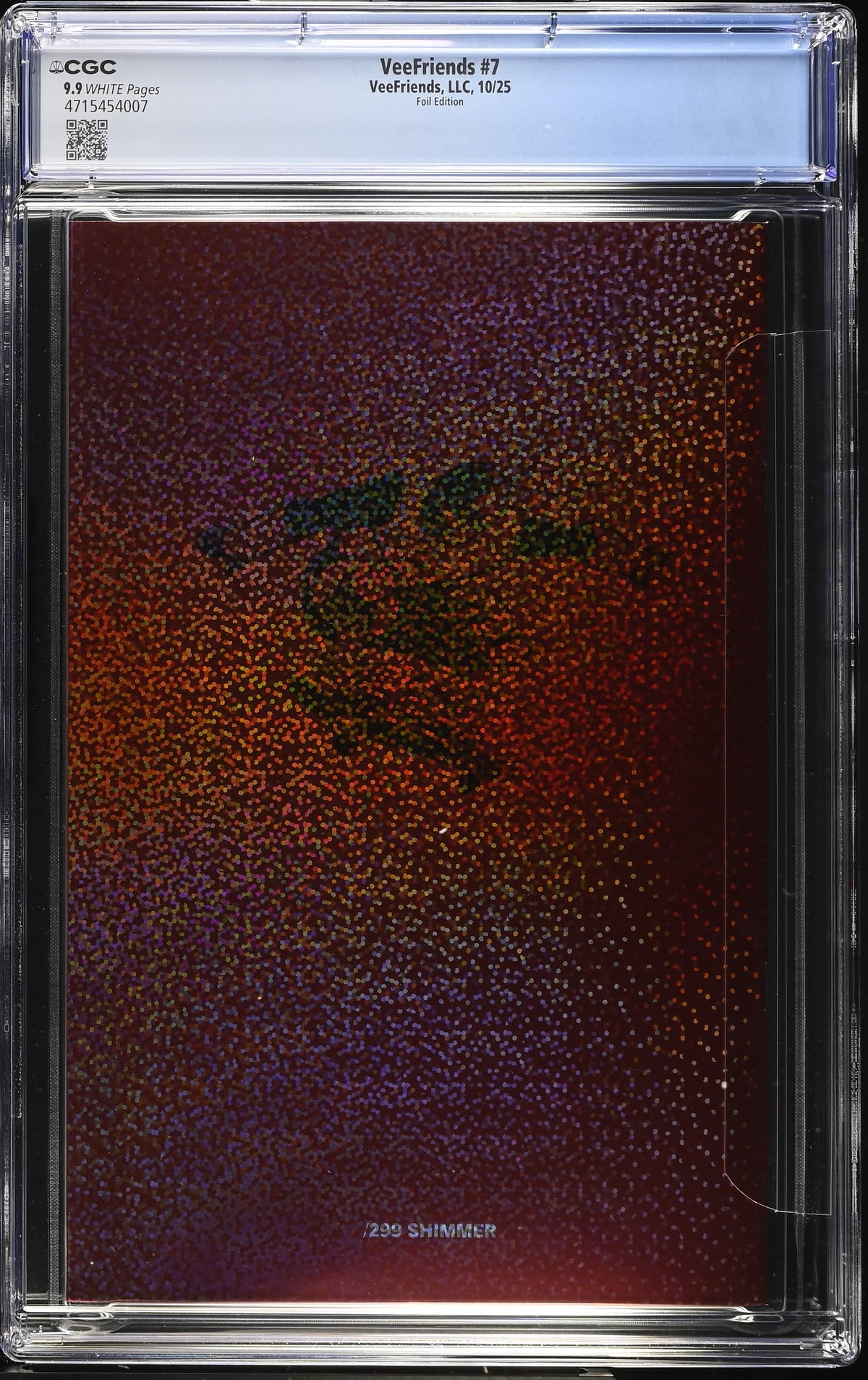 CGC Slab - 2025 VeeFriends #7 Notorious Ninja Shimmer /299 [9.9] back