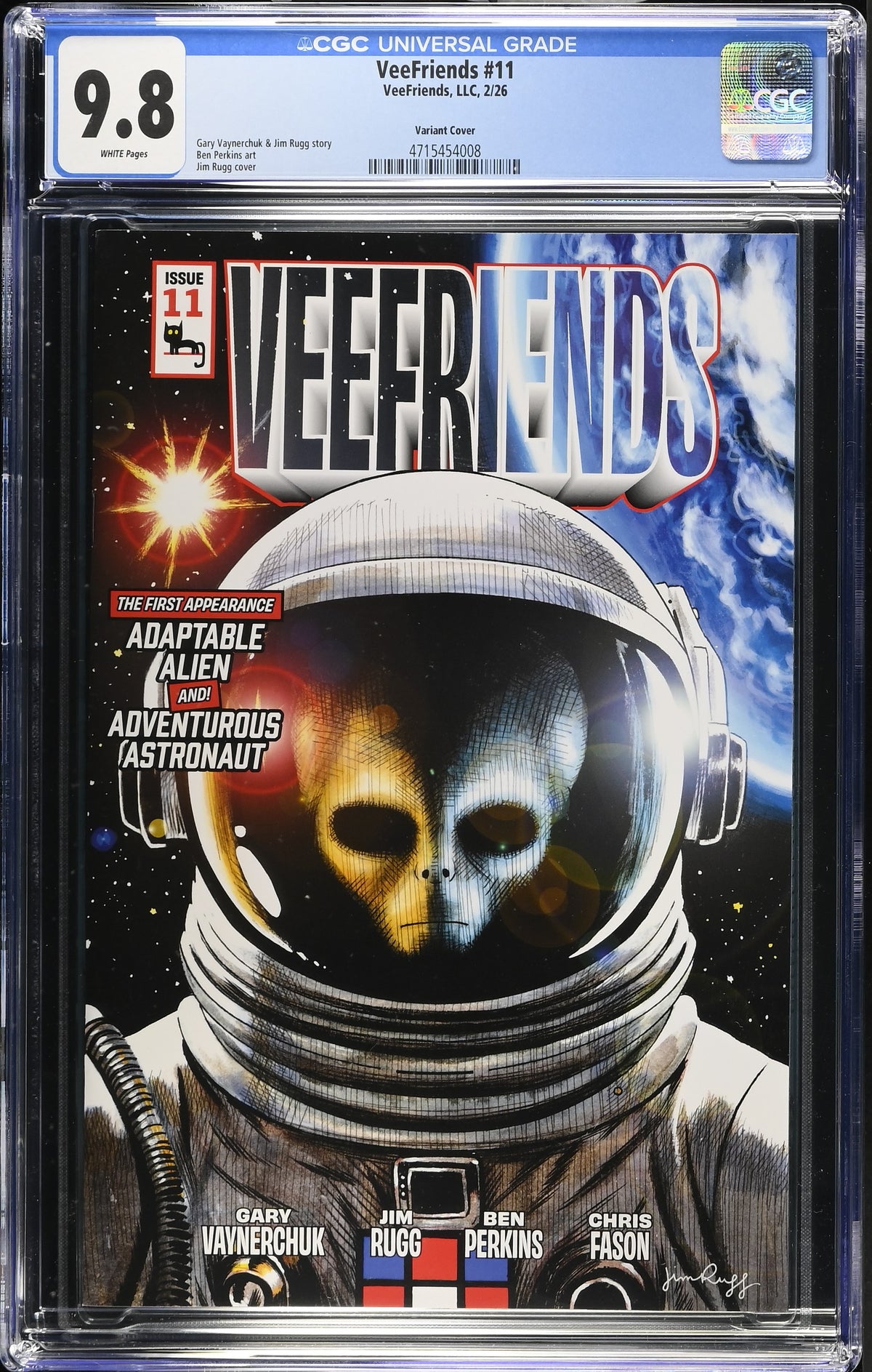 CGC Slab - 2026 VeeFriends #11 Adventurous Astronaut Cover B [9.8] front