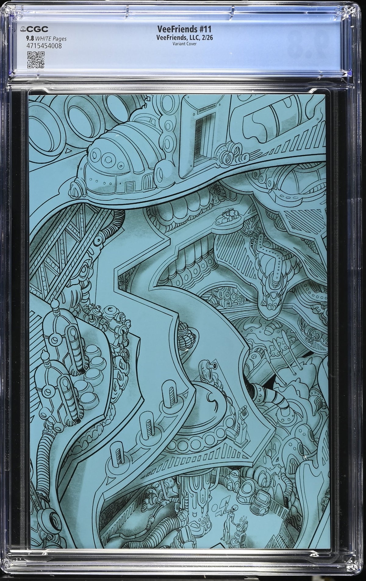 CGC Slab - 2026 VeeFriends #11 Adventurous Astronaut Cover B [9.8] back