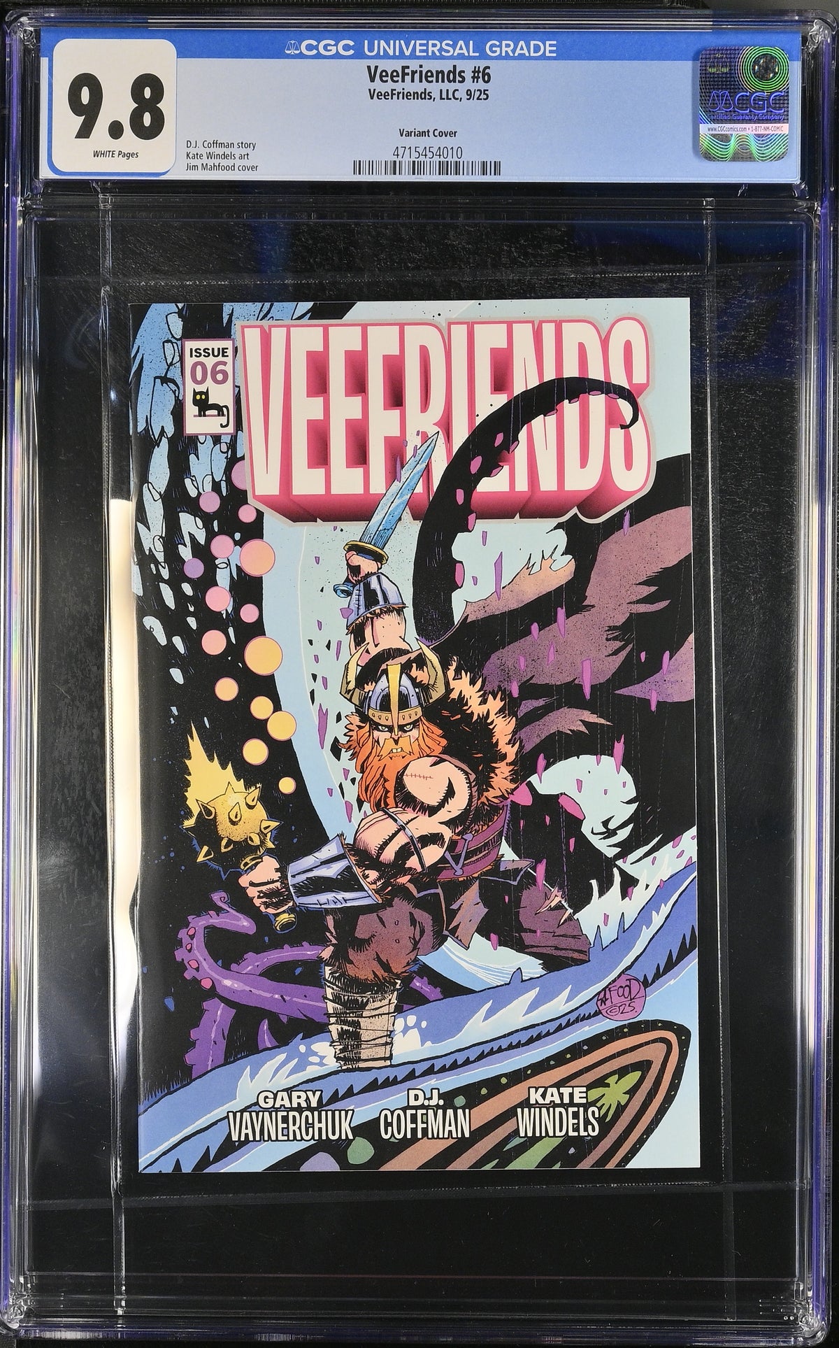 CGC Slab - 2025 VeeFriends #6 Versatile Viking Cover B [9.8] front