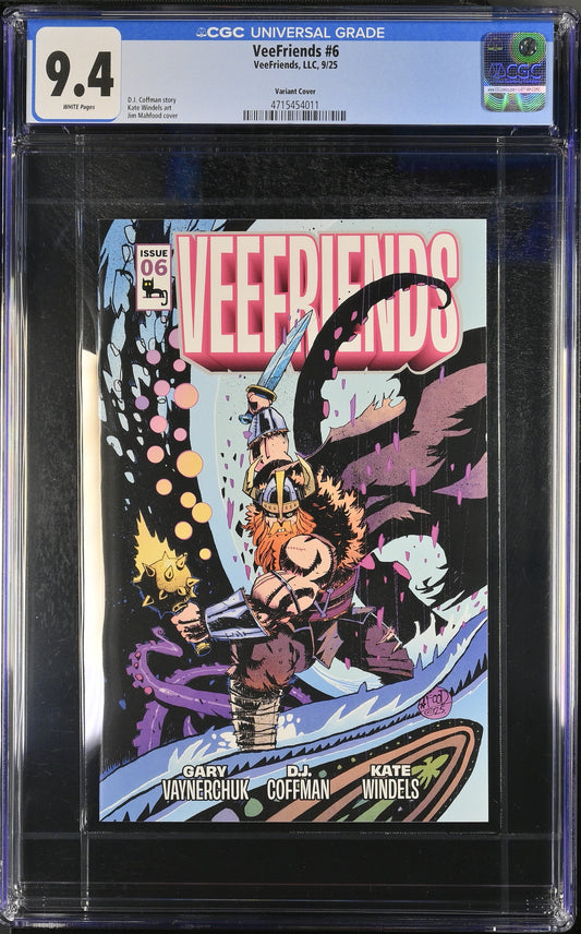 Front of VeeFriends Issue #6: Versatile Viking, CGC 9.4, certification 4715454011
