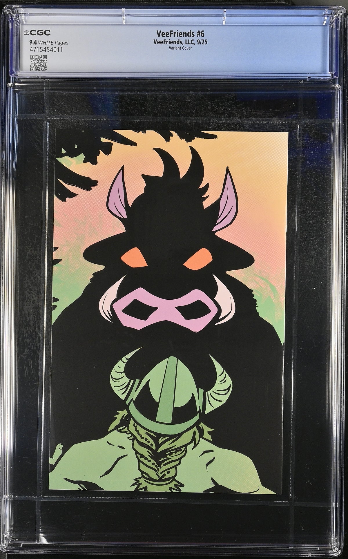 Back of VeeFriends Issue #6: Versatile Viking, CGC 9.4, certification 4715454011