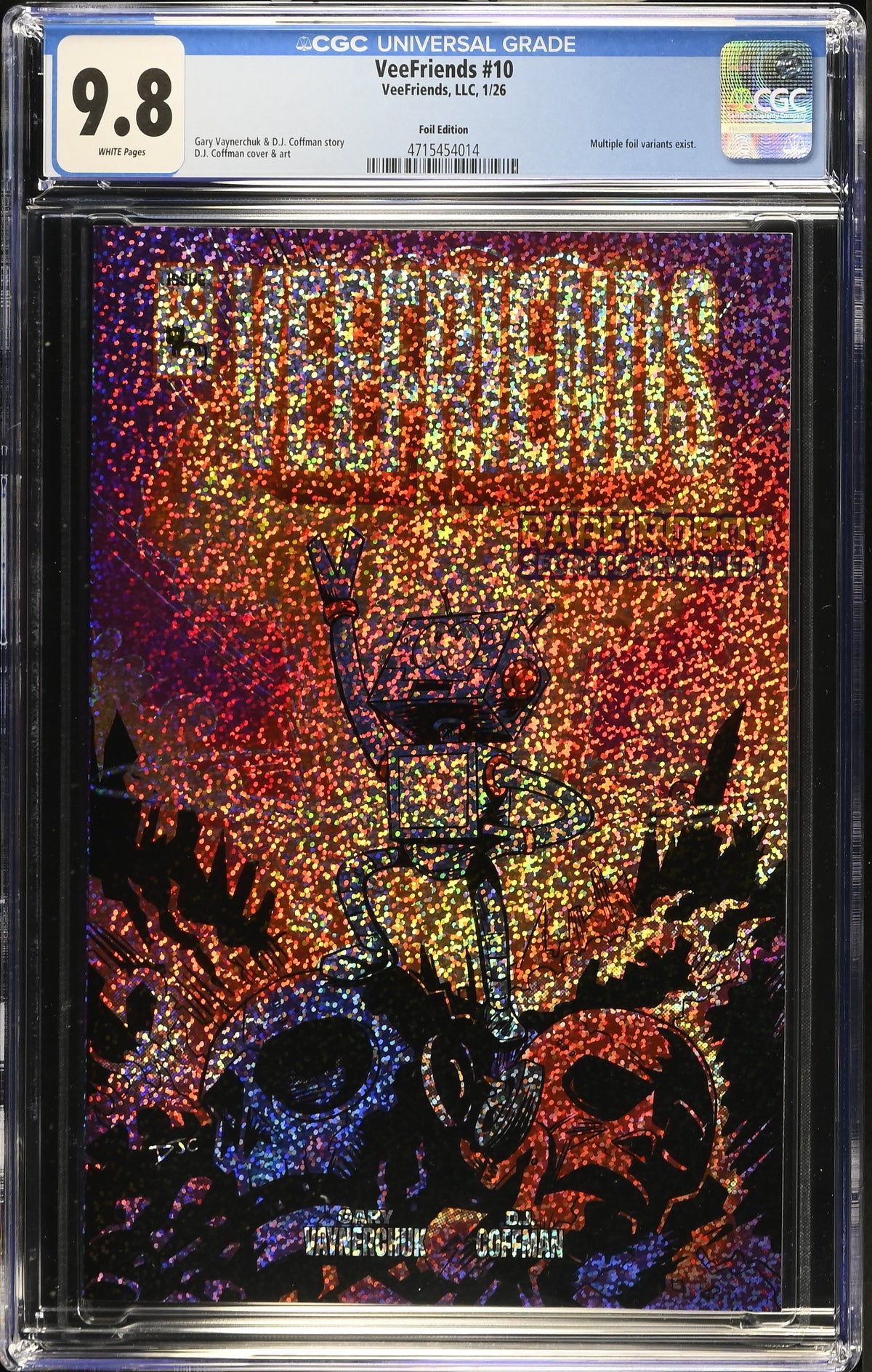 CGC Slab - 2026 VeeFriends #10 Rare Robot Shimmer /299 [9.8] front