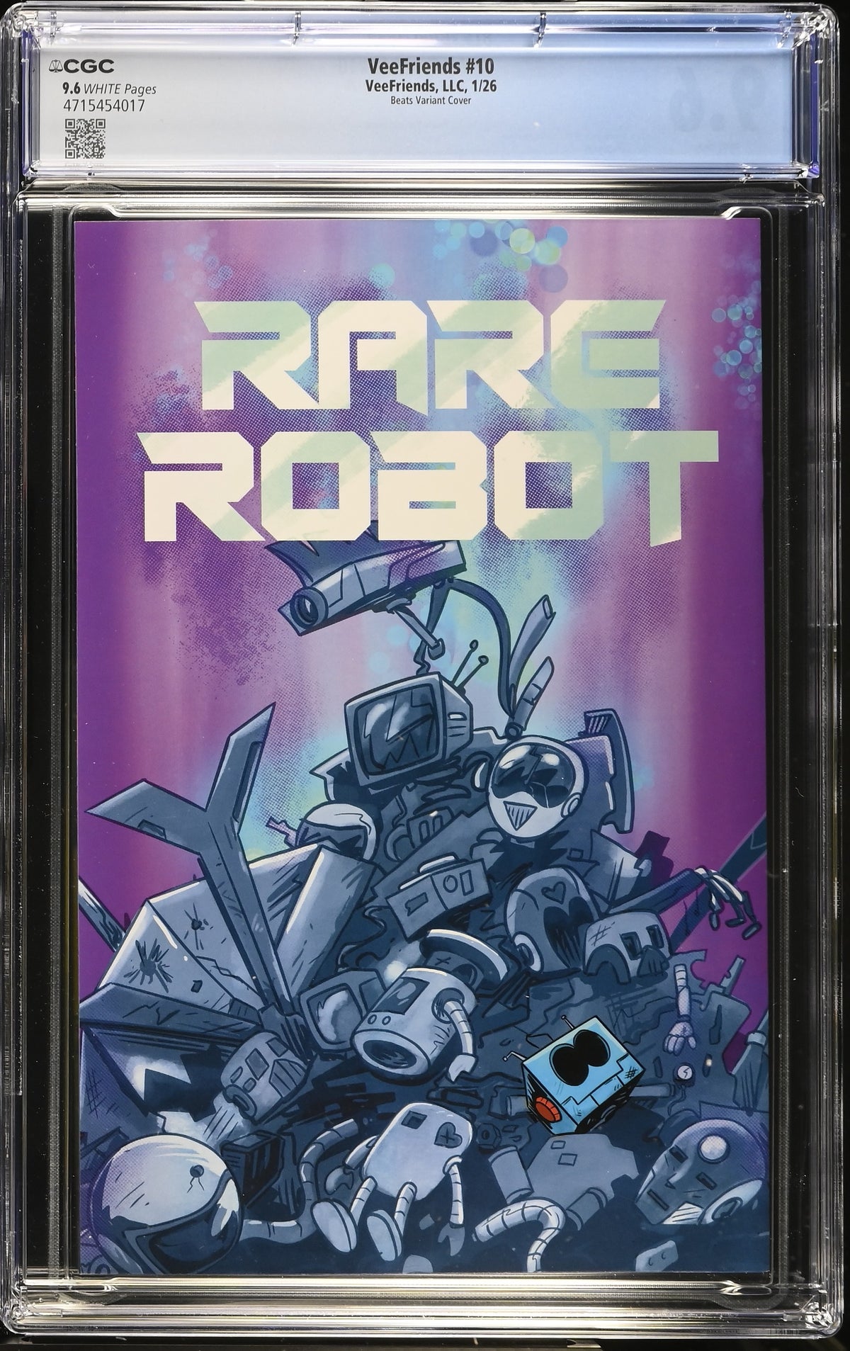 CGC Slab - 2026 VeeFriends #10 Rare Robot Cover B, Mad [9.6] back