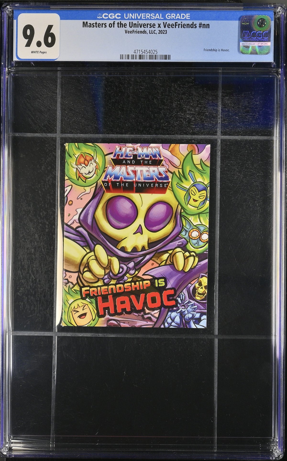 Front of Masters of the Universe x VeeFriends 32B, CGC 9.6, certification 4715454025