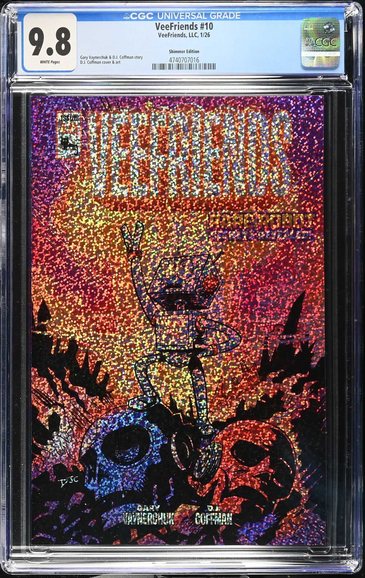 CGC Slab - 2026 VeeFriends #10 Rare Robot Shimmer /299 [9.8] front