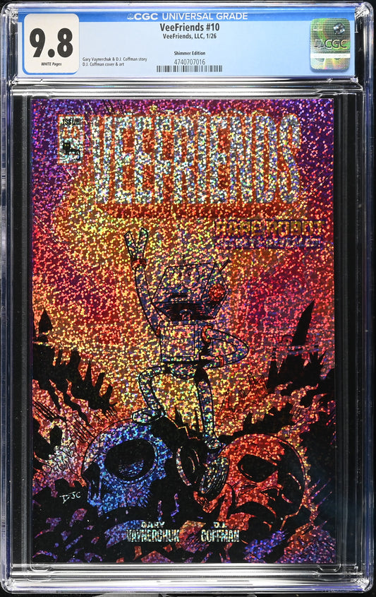 CGC Slab - 2026 VeeFriends #10 Rare Robot Shimmer /299 [9.8] front
