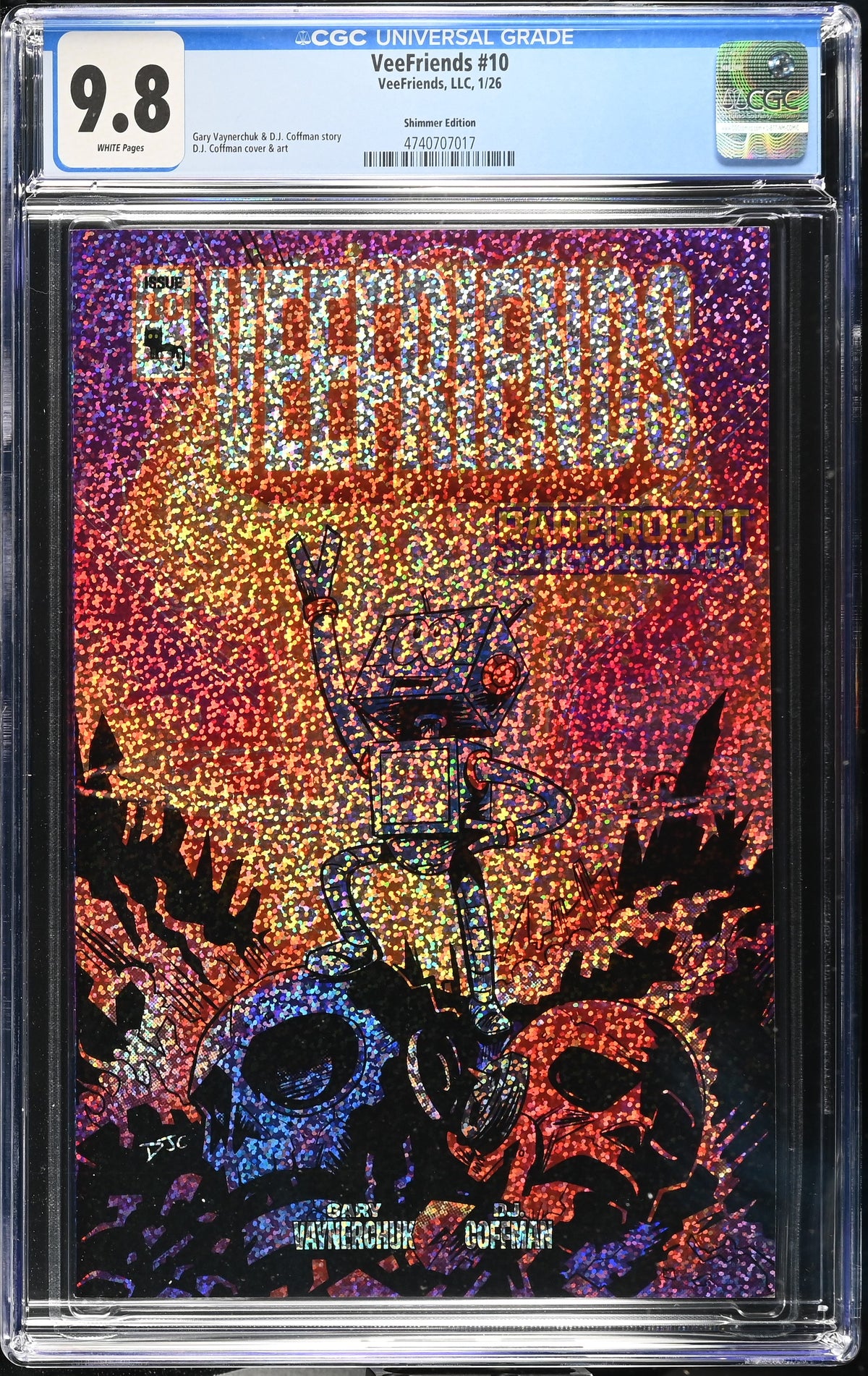 CGC Slab - 2026 VeeFriends #10 Rare Robot Shimmer /299 [9.8] front