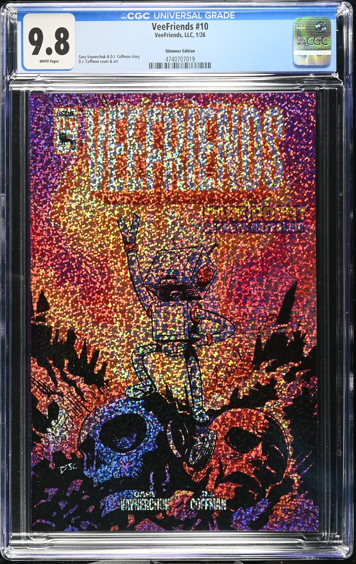 CGC Slab - 2026 VeeFriends #10 Rare Robot Shimmer /299 [9.8] front