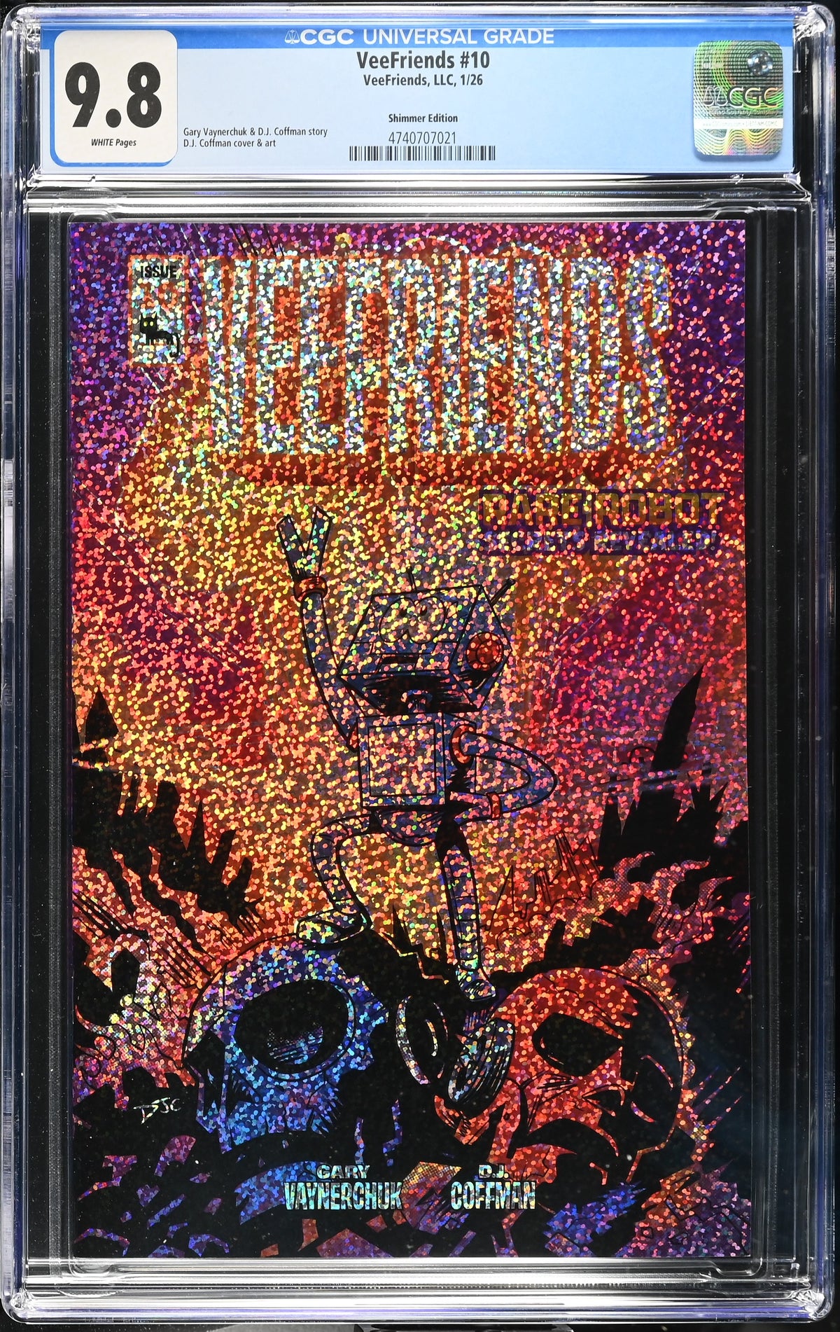 CGC Slab - 2026 VeeFriends #10 Rare Robot Shimmer /299 [9.8] front