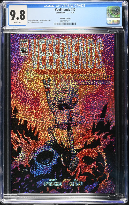 CGC Slab - 2026 VeeFriends #10 Rare Robot Shimmer /299 [9.8] front